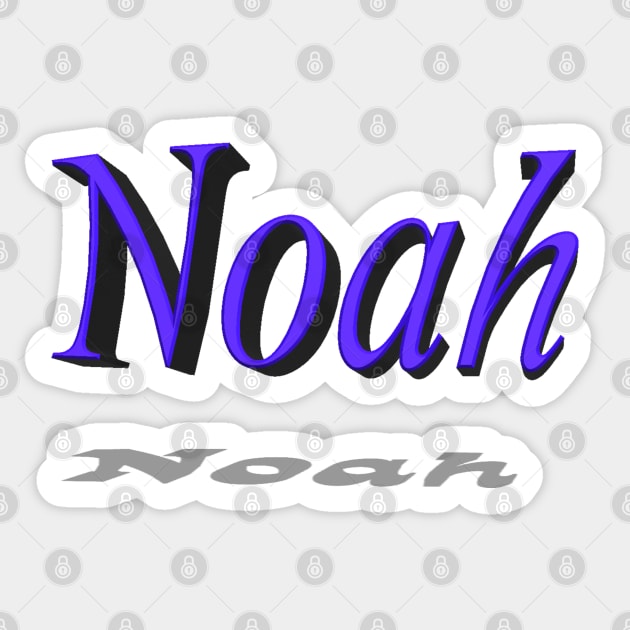 Noah-Name--waleed Sticker by Waleed Mahmud